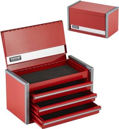 Tool box with drawers VEVOR 8.6-Inch Portable Metal Tool Box