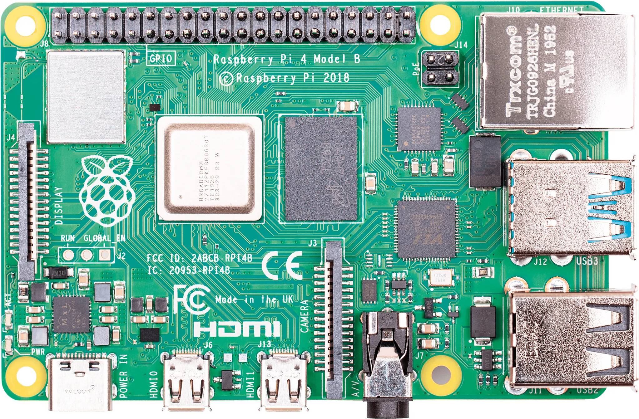 Raspberry Pi 4 Computer Modell B 8GB RAM