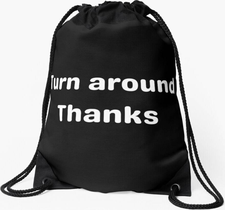 Famgem Drawstring Bag Turn Around - Thanks