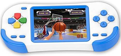 16-Bit Handheld Game Console - White/Blue