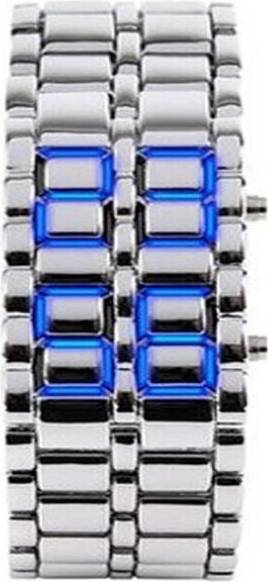 Maxpower Silver Shell Blue Lamp