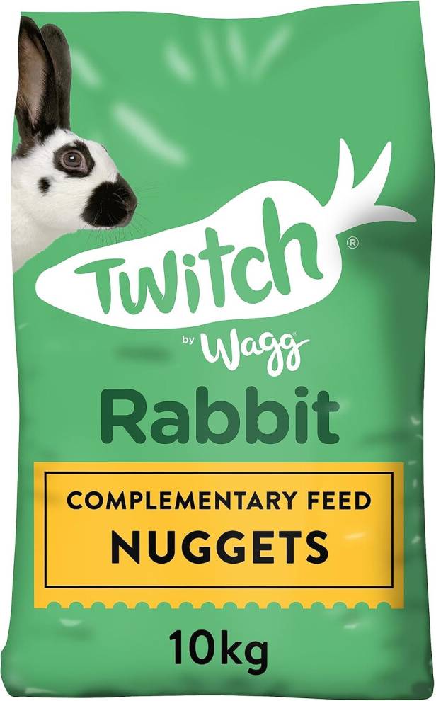 Wagg Twitch Rabbit Food 10kg Complementary Feed Nuggets