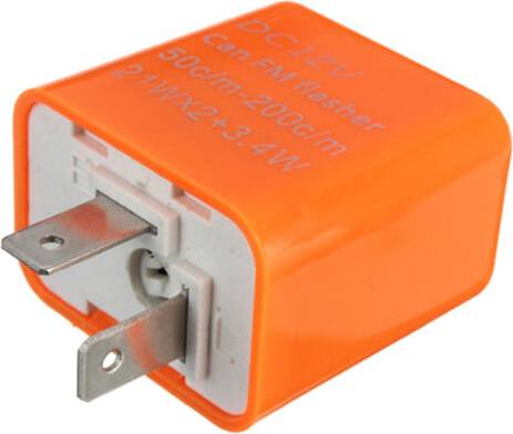 2 Pin Motorcycle LED Turn Signal Indicator Flasher Relay 12V