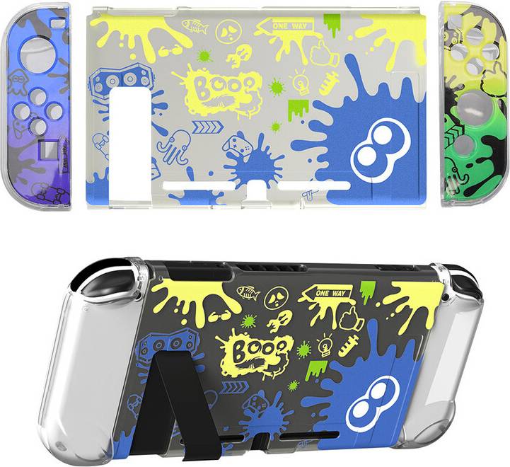 Maxpower Transparent Protective Shell For Splatoon 3 Hard Case Bag