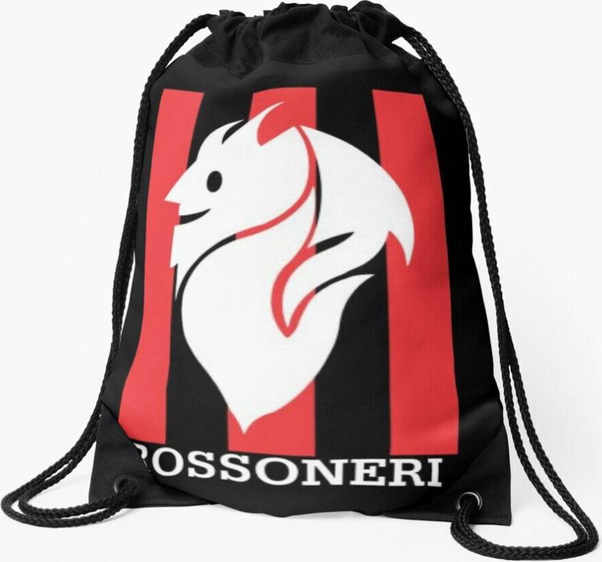 Famgem Drawstring Bag ROSSONERI Sport Gym Shoe Backpack