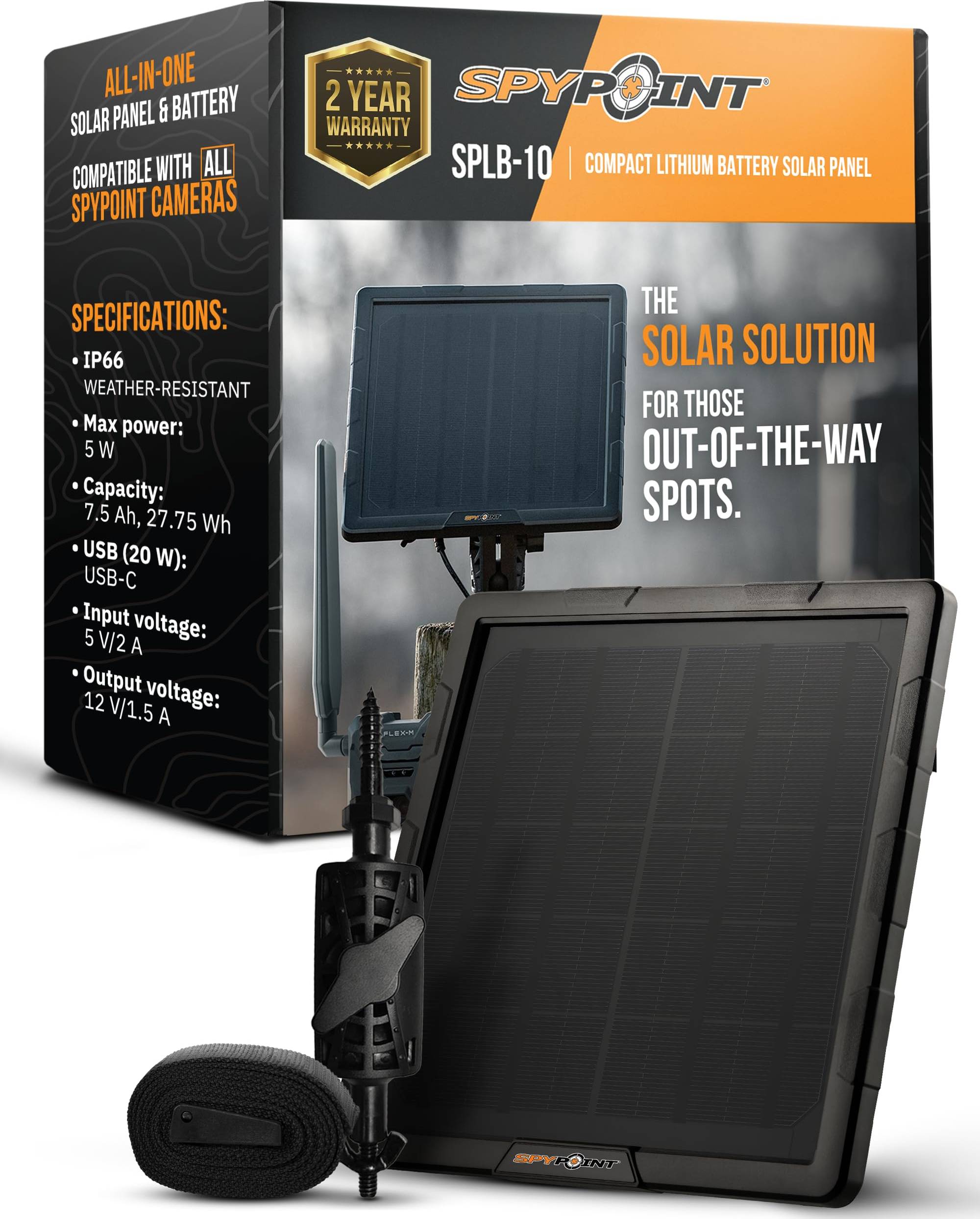 SpyPoint SPLB-10 Compact Solar Panel