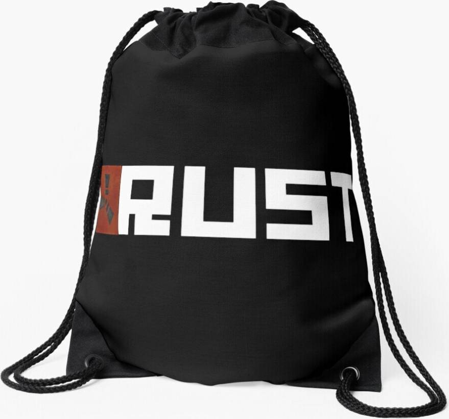 Famgem Drawstring Bag Rust Sport Gym Shoe Backpack