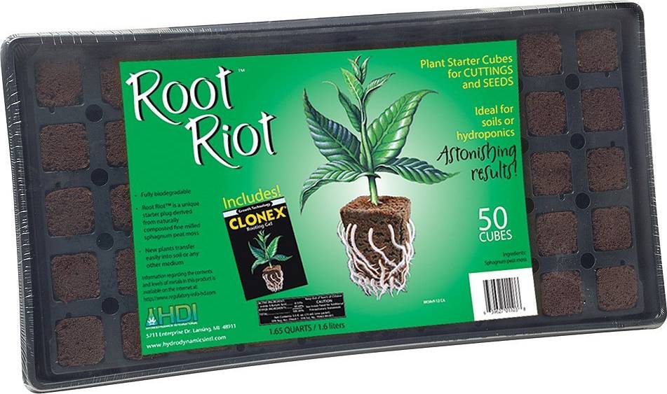 Root Riot RTRTTRY50 Organic Plant Starter Cubes 50 Cubes