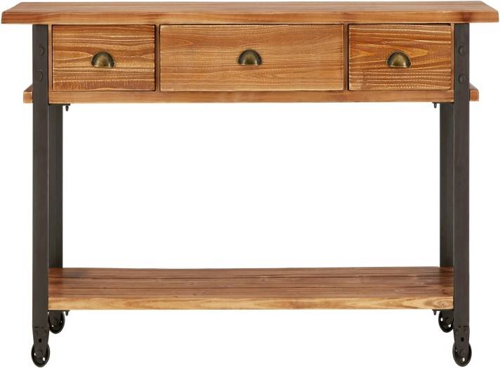 Premier Foundry 3 Drawer Console Table