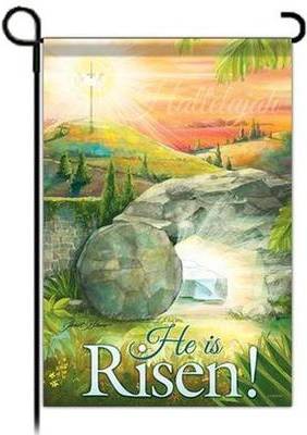 Carson He Is Risen Small Flag