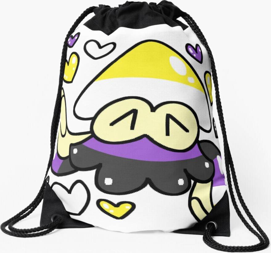 Famgem Drawstring Bag Pride Woomy - Nonbinary Sport Gym Shoe Backpack