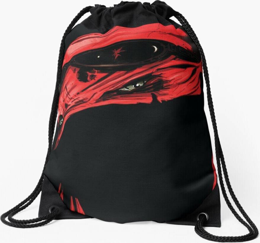 Famgem Drawstring Bag Raphael TMNT Mask Sport Gym Shoe Backpack