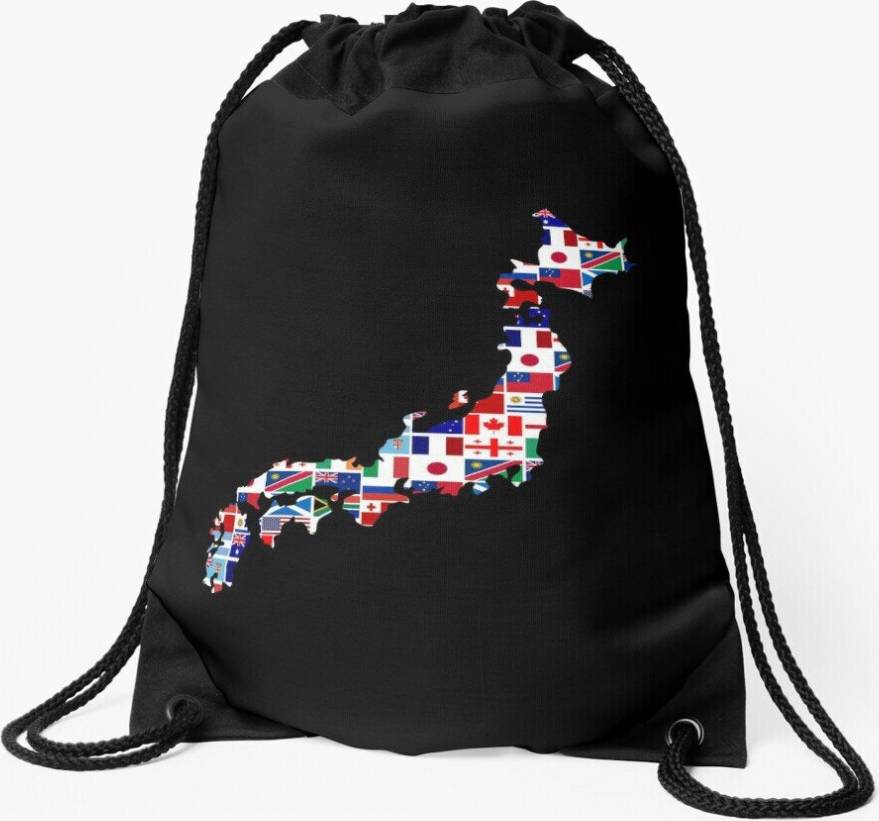Famgem Drawstring Bag Rugby World Cup - Countries Flags