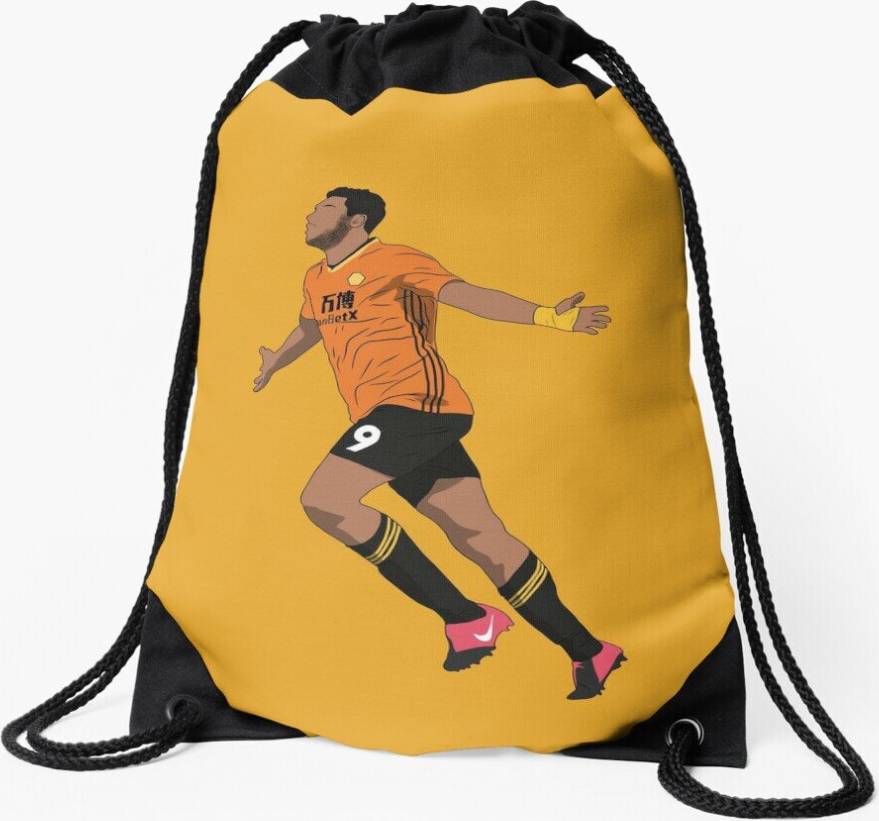 Famgem Drawstring Bag Raúl Jiménez Wolves Sport Gym Shoe Backpack