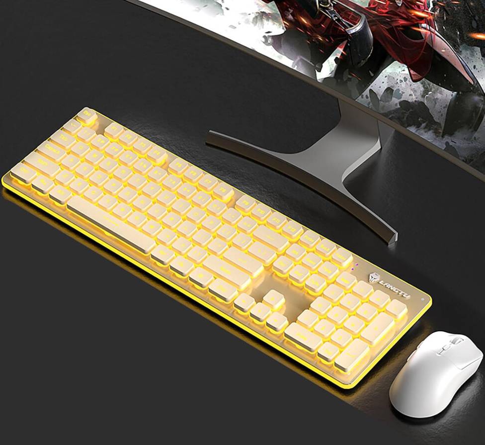 Backlit Keyboard and Mouse Wireless