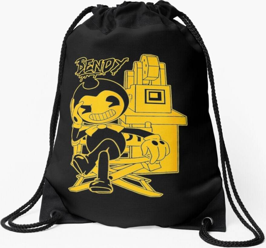 Famgem Drawstring Bag Bendy-Ink-Machine - Sport Gym Shoe Backpack