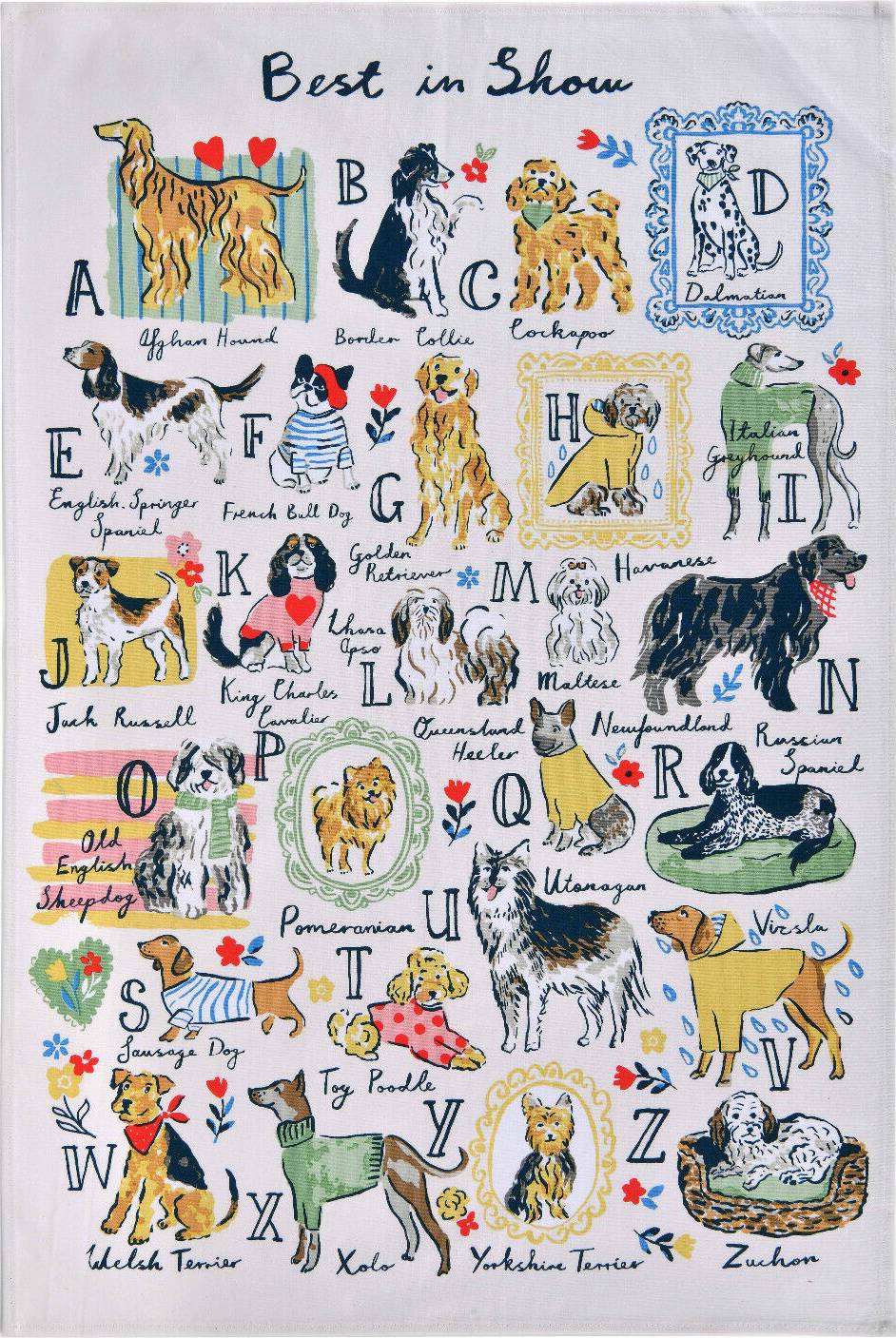 Ulster Weavers Best In Show Dogs Print Tea - Multi Kitchen Towel