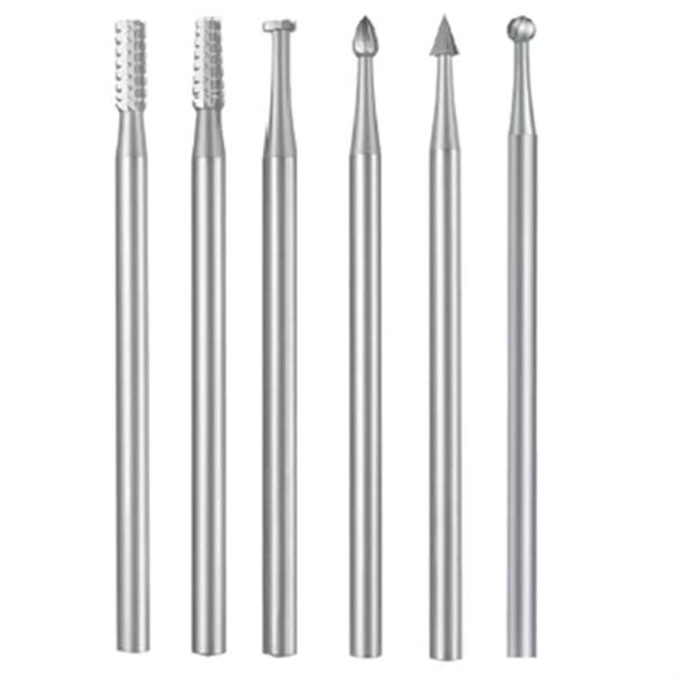 Kopinma 6 Pcs 3/32 Inch Shank Steel Engraving Router Bits