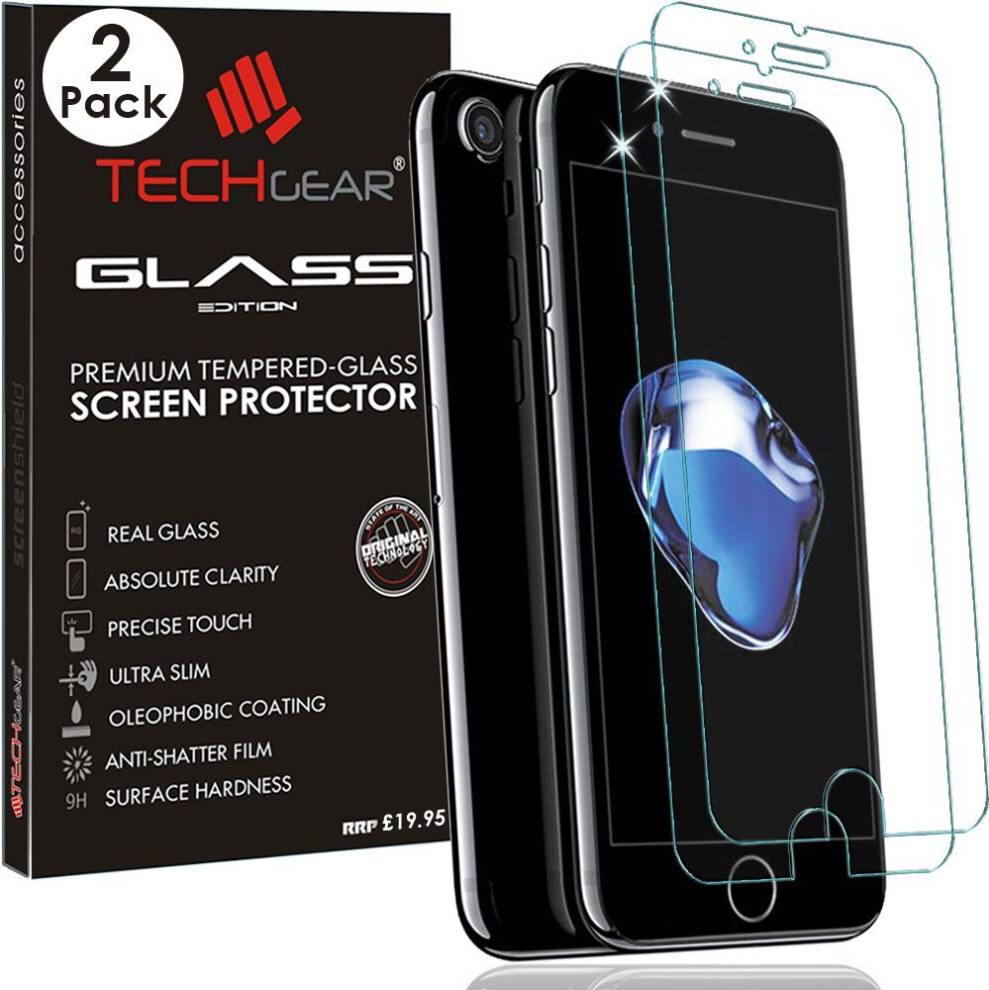 TechGear Glass Edition Tempered Glass Screen Protector 2 Pack