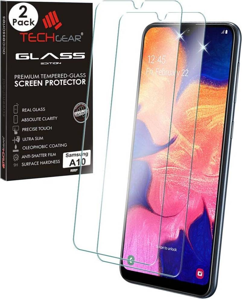 TechGear 2 Pack Glass Edition Tempered Glass Screen Protector Covers