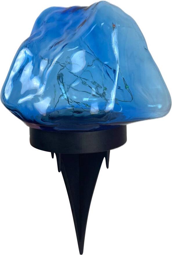 MDSRJONE Blue Shell Solar Spot Lights LED Colour Changing Projection Stake