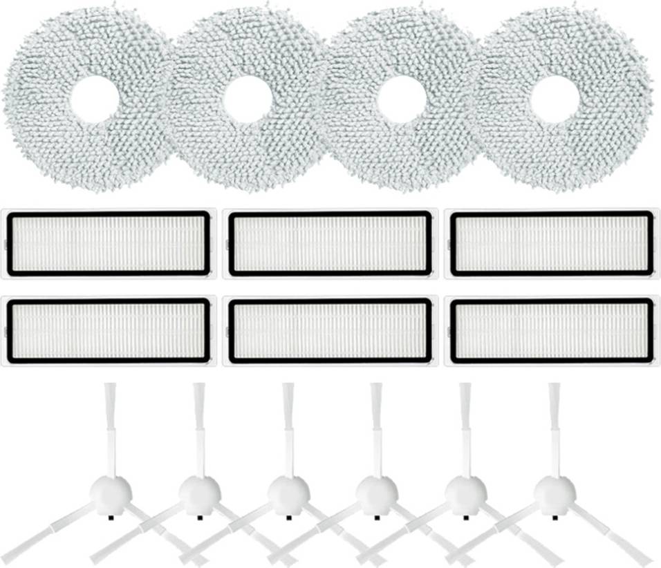 Spactz 3-In-1 HEPA Filter Mop Cloth Rag Kit Replacement Washable