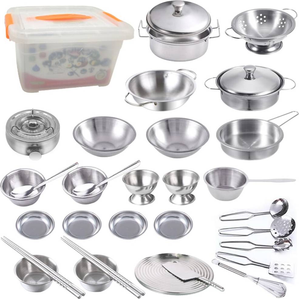 GOLCUGYJH Mini Stainless Steel Cookware Set