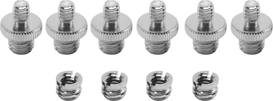 Tlily 10 Pcs 1/4 Inch and 3/8 Inch Camera Screw Adapter Converter Threaded Mount Set