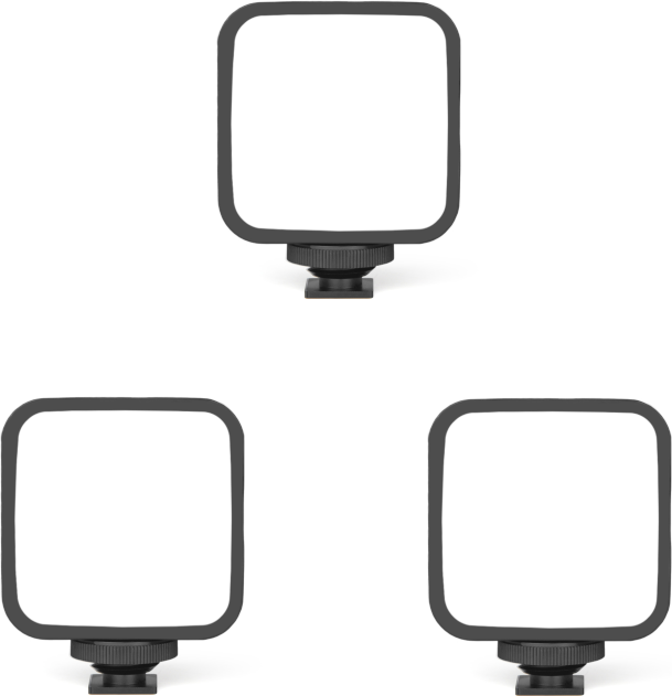 Greenzech Mini 3pcs LED Fill Light Portable Camera Lamp