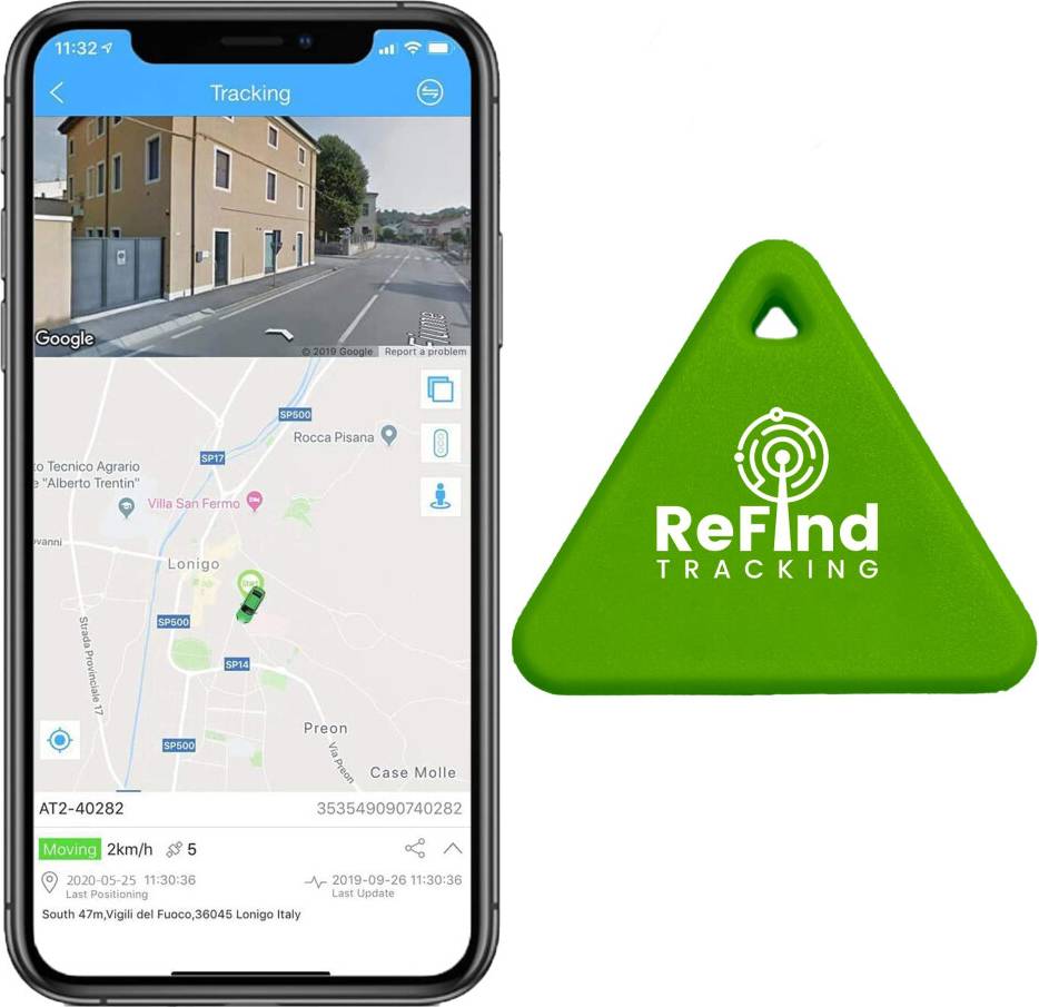 Android airtag Green ReFind R3 Smart Tracker