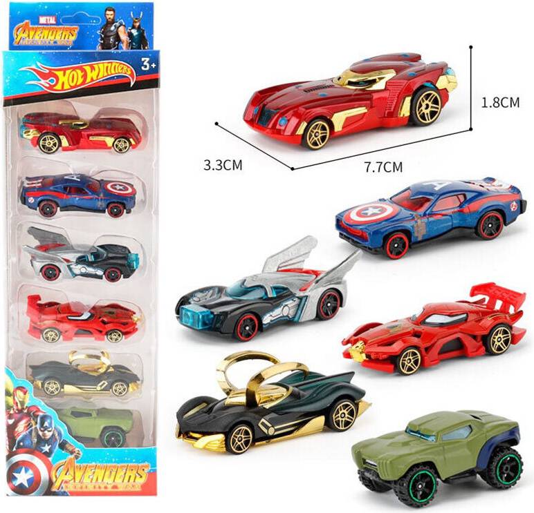 6 Pcs Toy Cars Racer Car Kids Toy Collection Set