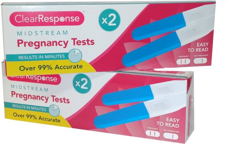 4 x Midstream Pregnancy Test Family Planner Ovulation Testing Kit
