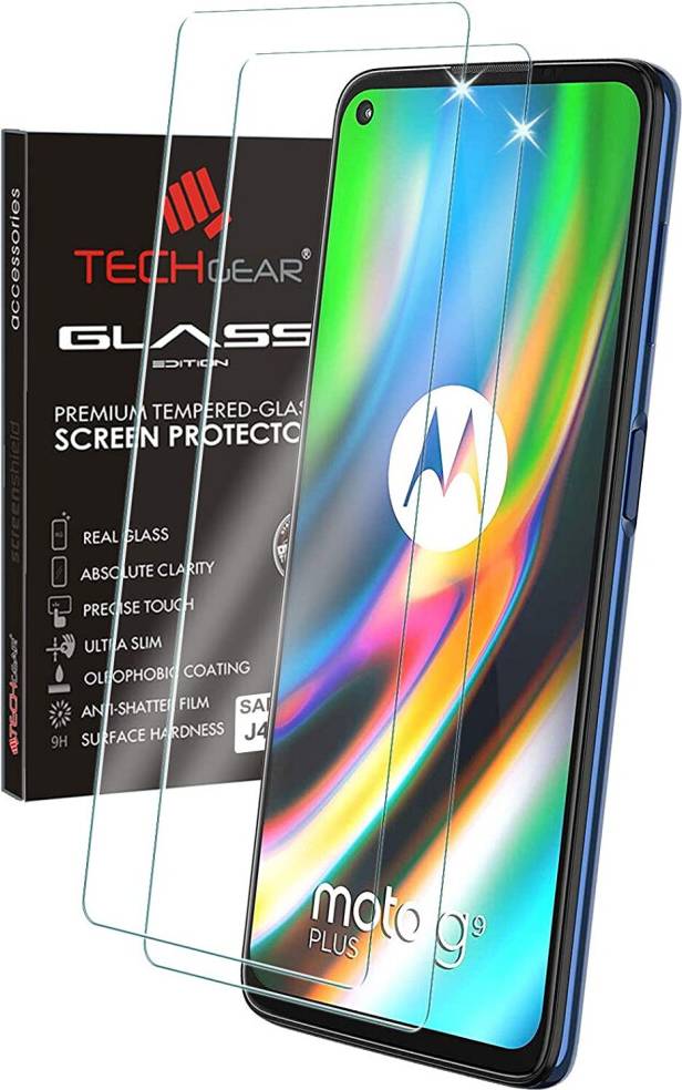 TechGear 2 Pack Glass Edition Tempered Glass Screen Protector Covers