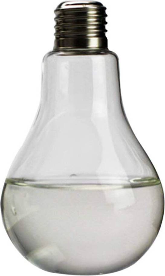 Typecat Transparent Glass Bulb Shape Table Vase