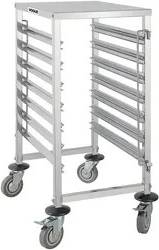 Vogue Gastronorm Racking Trolley 7 Level Shelving System
