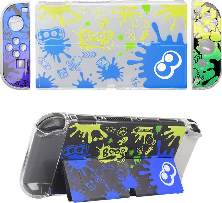Maxpower Transparent Protective Shell For Splatoon 3 Hard Case Bag