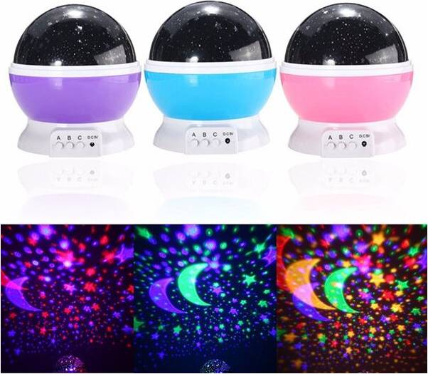 Rotating Romantic LED Starry Table Sky Projector Lamp Night Light