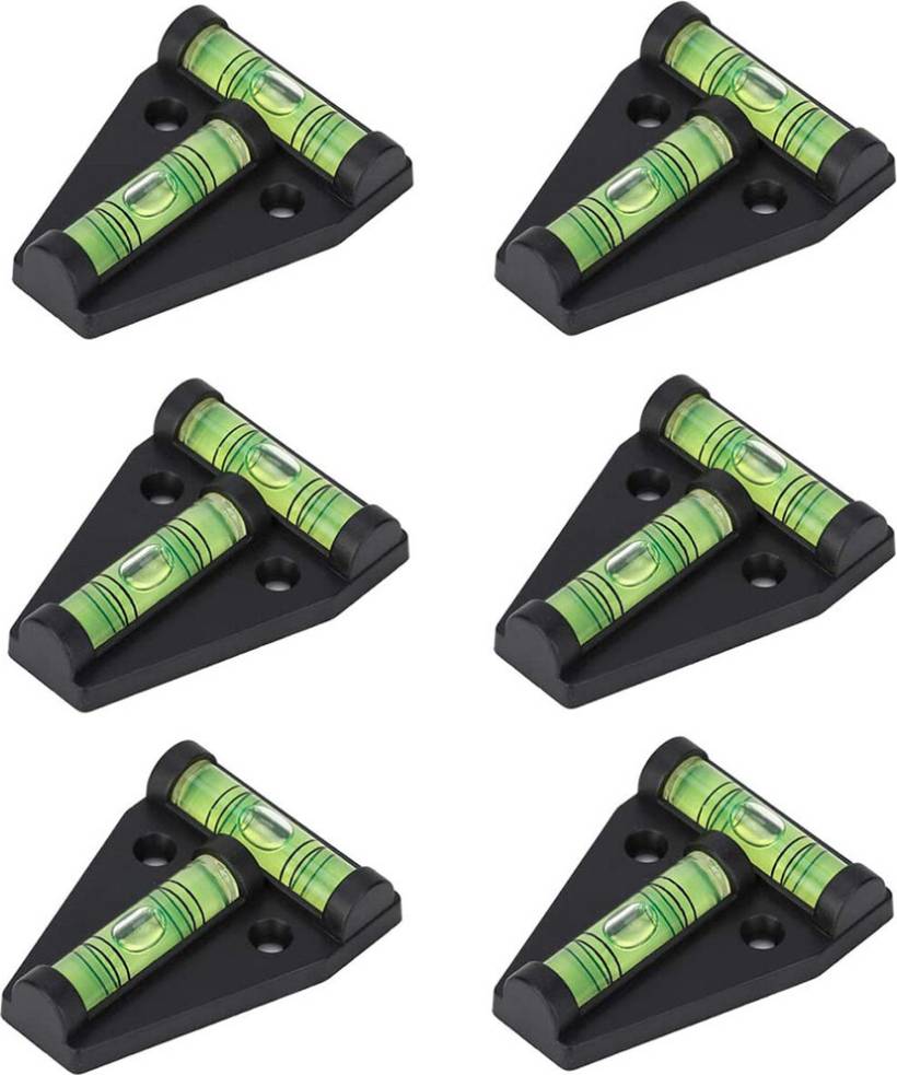Veneka 6 Pack RV T 2 Way T-Type Check Bubble Level Spirit Level