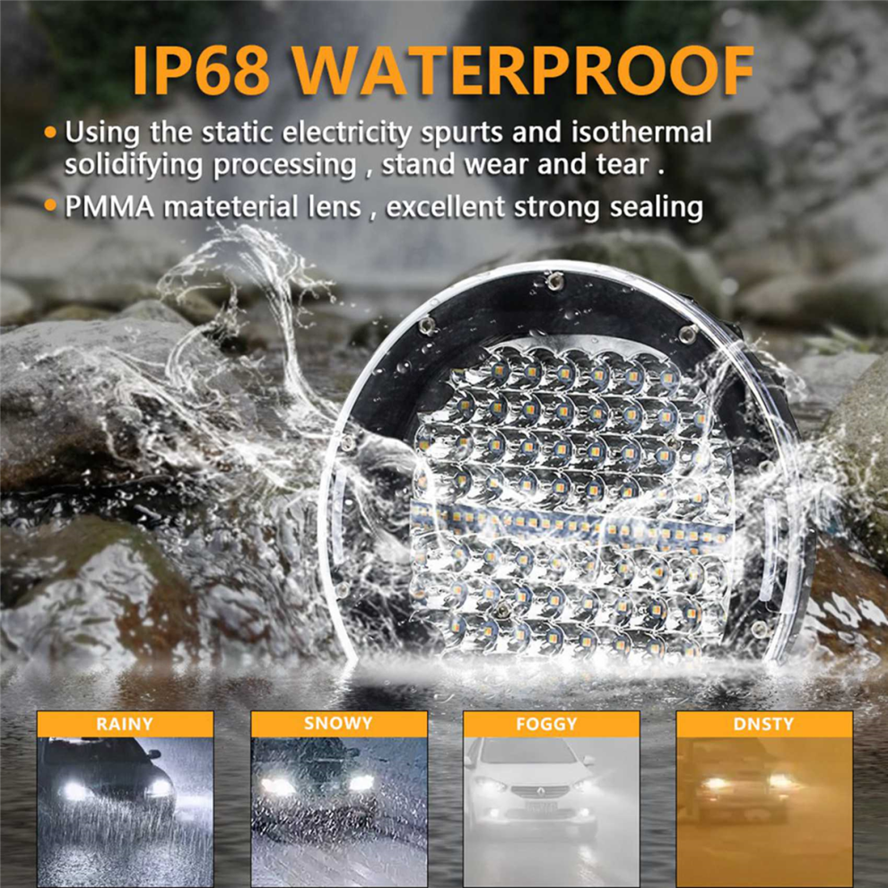 Light bar led Spactz 4X 7 Inch 300W Offroad LED Work Light Bar