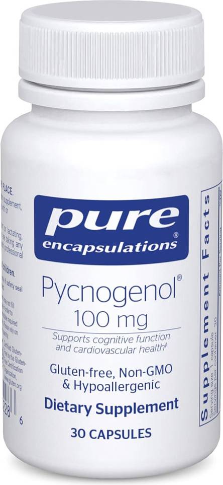 Pycnogenol Pure Encapsulations Pycnogenol 100 Mg 30 Capsules