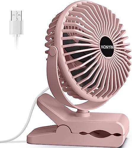 Honyin Mini USB Clip Fan 720 Rotation