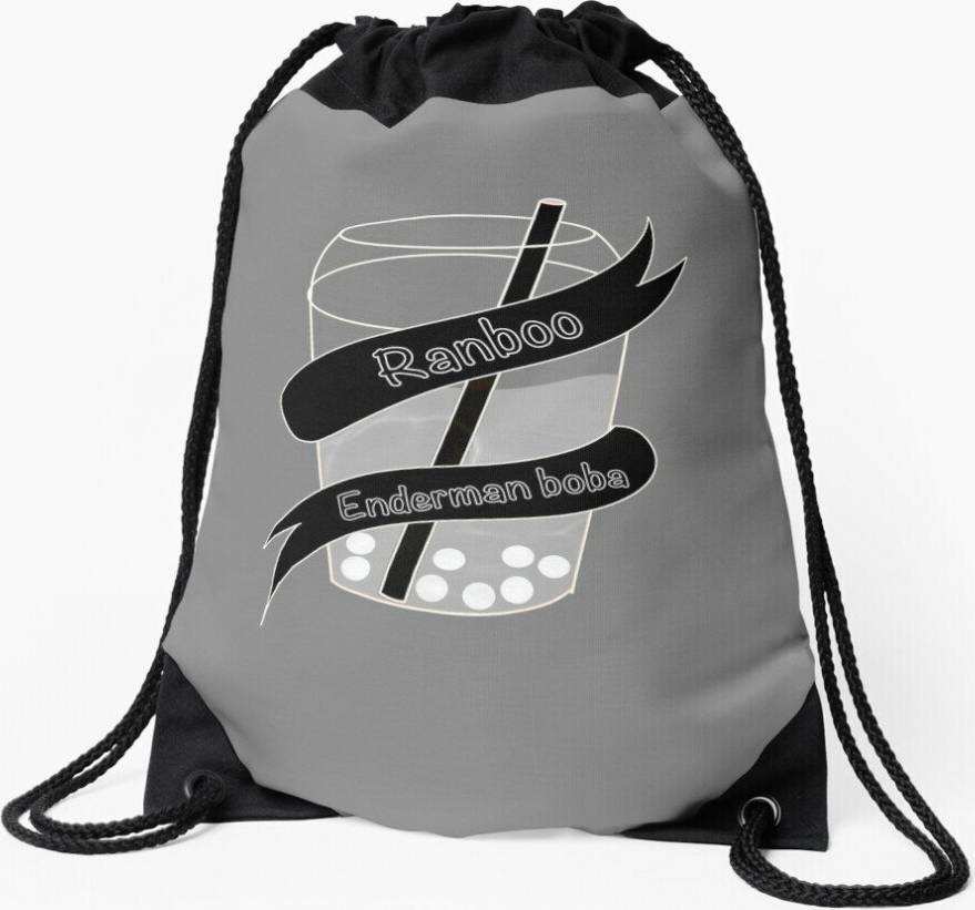 Famgem Drawstring Bag Dsmp Ranboo Boba Sport Gym Shoe Backpack