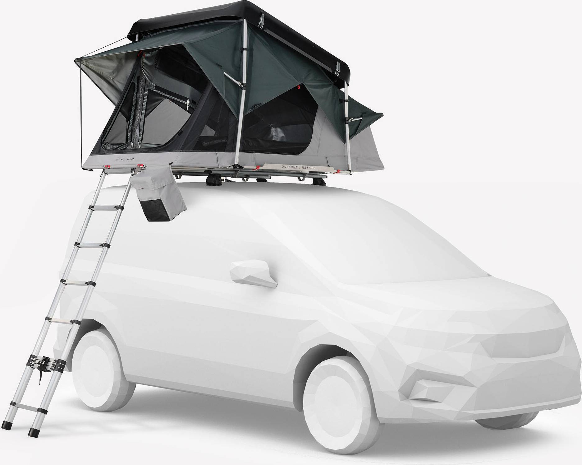 Quechua Fresh&Black 2-person Rigid Rooftop Tent