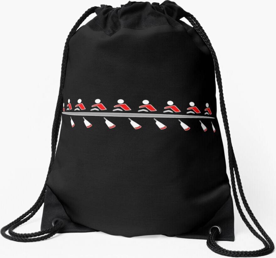 Famgem Drawstring Bag Rowing - Red Black Colors