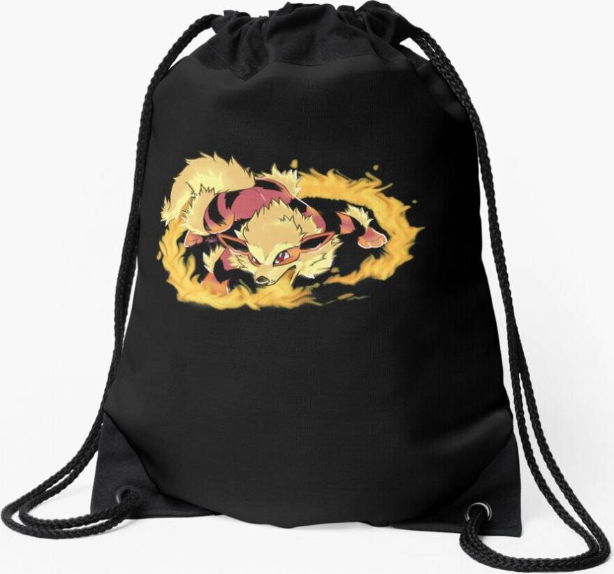 Famgem Drawstring Bag Rising Rivals Arcanine T Sport Gym Shoe Backpack