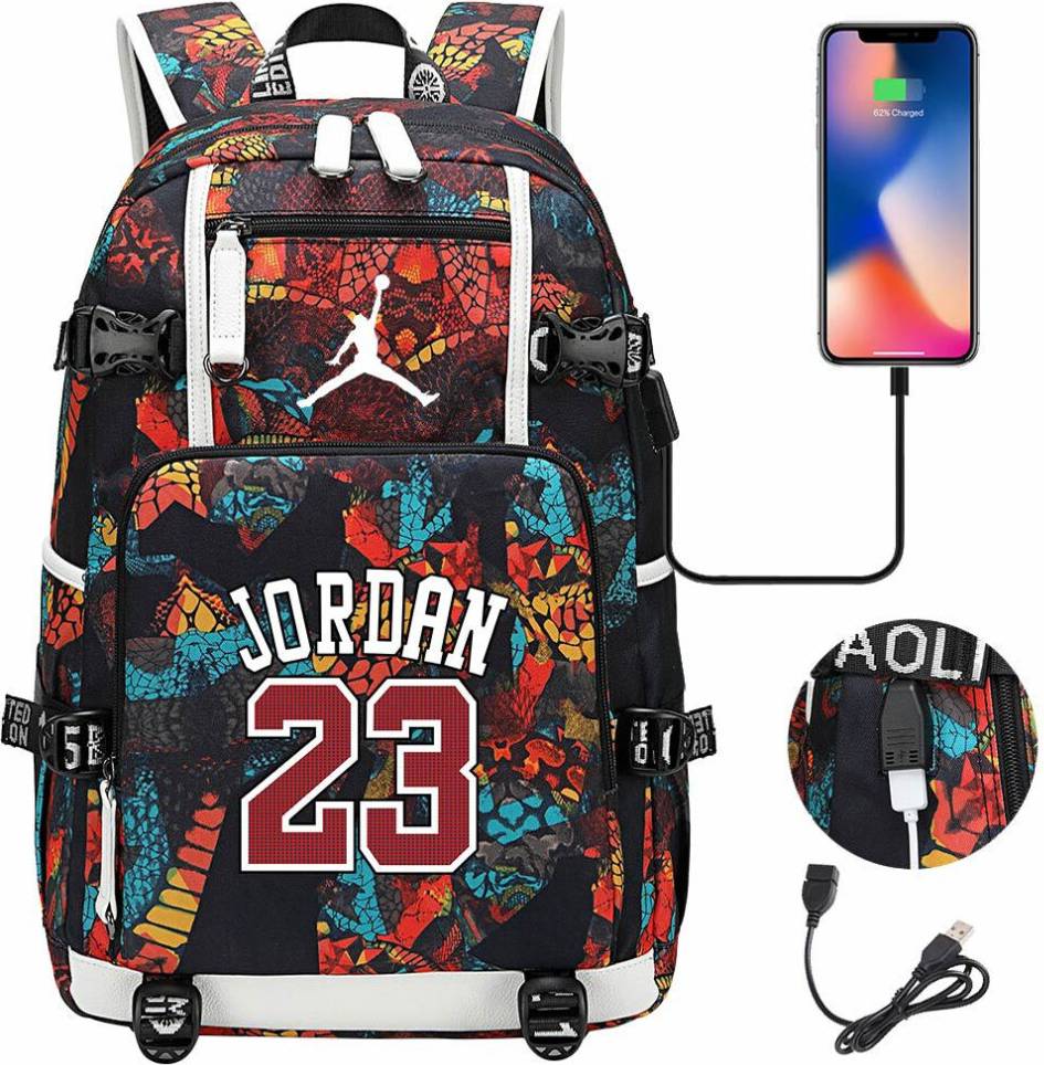 Basketball Football Player Backpack - USB
