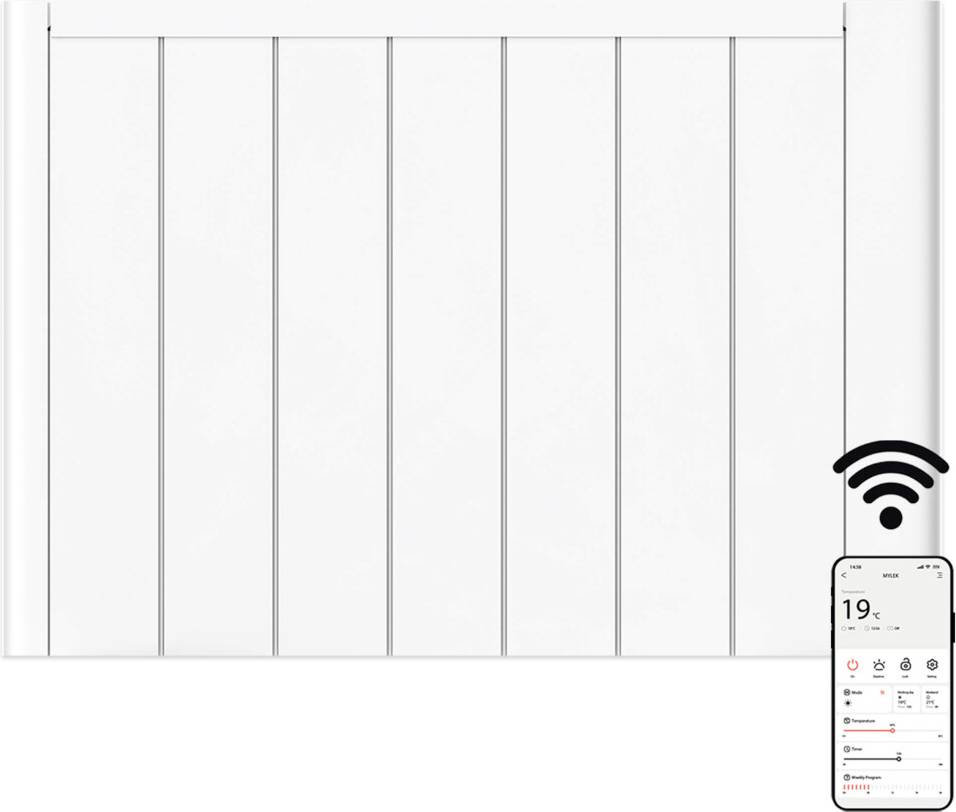 Mylek Ceramic Wi-Fi Enabled Electric Radiator 2 kW