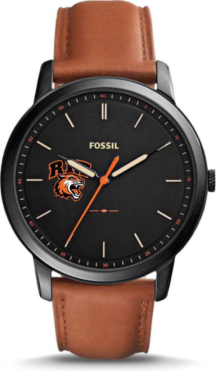 Fossil Rochester Institute Technology Tigers Leather Watch