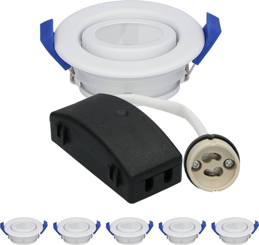 Set van 6 Peru LED Inbouwspots - Wit