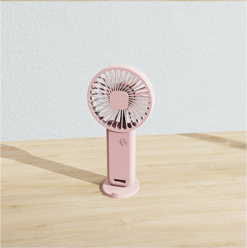 Pink Small Handheld Fan Mini Usb Rechargeable